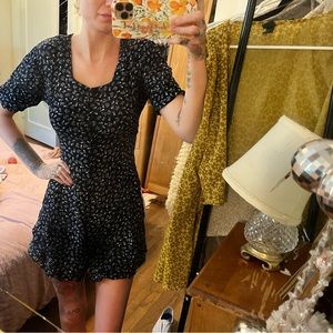 ANEGADA’S 90s vintage ditsy print floral boho romper